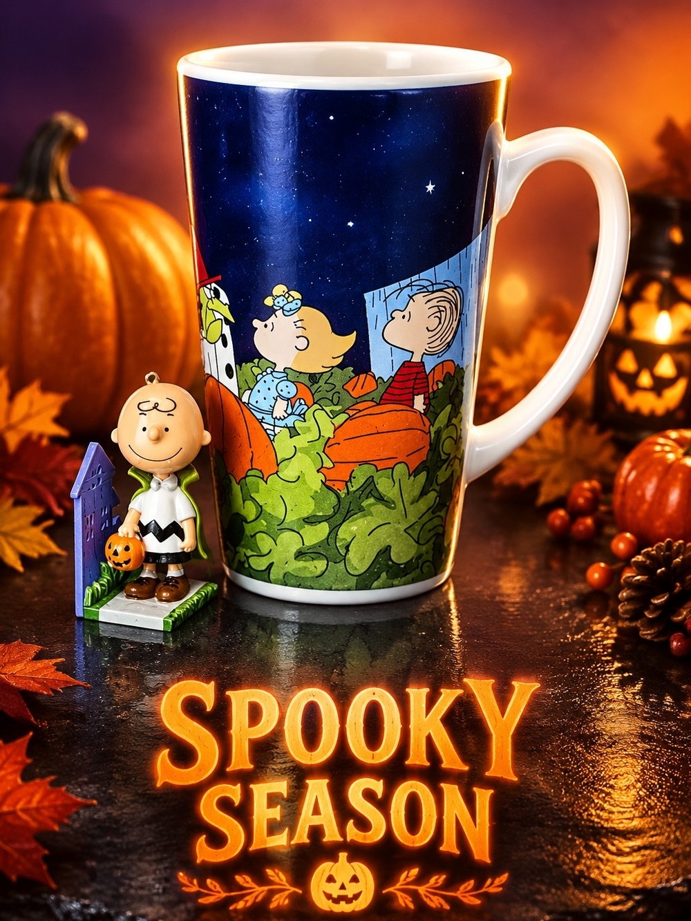 Peanuts Halloween Ceramic Mug & Charlie Brown Ornament